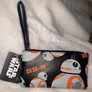Star Wars BB-8 Black and Orange Wristlet